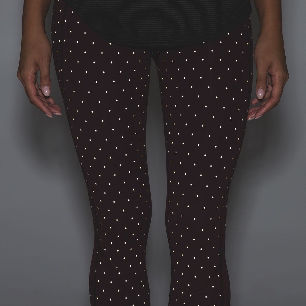Lululemon Pace Rival Crop Night Fall Bordeaux Drama Gold / Bordeaux Drama
